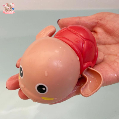 Jouet-de-bain-tortue-rose