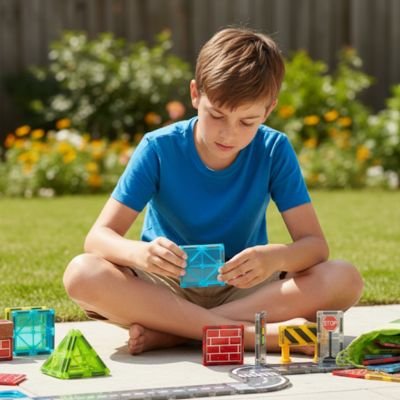 Jeu de construction magnétique | Créatif Junior