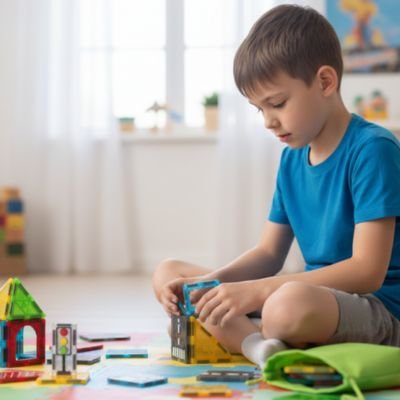 Jeu de construction magnétique | Créatif Junior