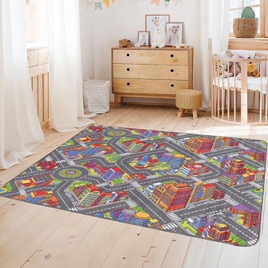 Tapis circuit voiture | Créatif enfants