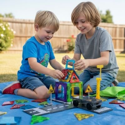 Jeu de construction magnétique | Créatif Junior