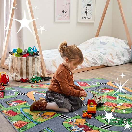 Tapis circuit voiture | Créatif enfants