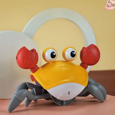 Jouet-crabe-rampant-orange-amusant