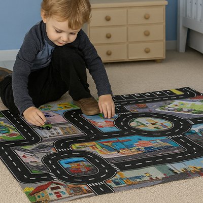 Tapis circuit voiture | Aventure Ludique