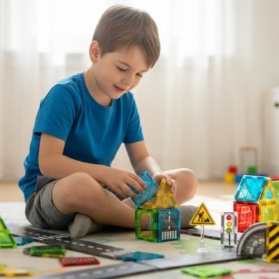 Jeu de construction magnétique | Créatif Junior