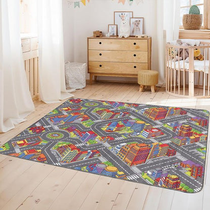 Tapis circuit voiture | Créatif enfants