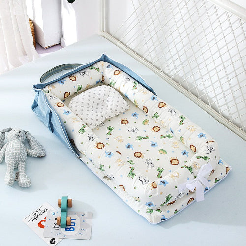 reducteur-de-lit-motifs-animaux-jungles-bleu