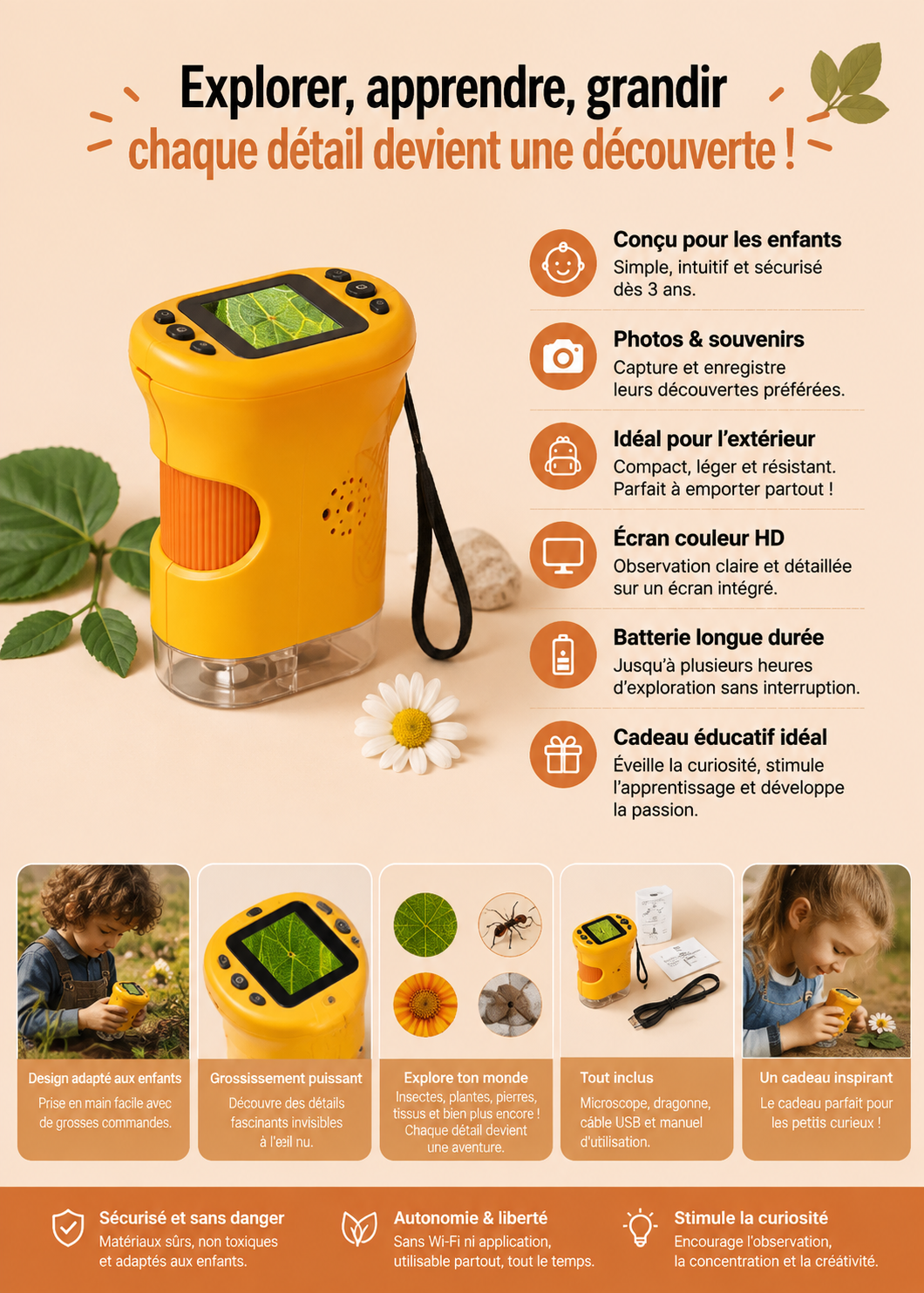 Microscope Enfant Éducatif - MicroXplore
