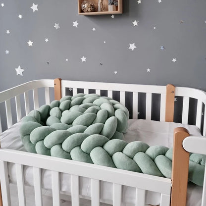 tour-de-lit-bebe-vert-épais