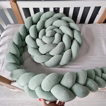 tour-de-lit-bebe-vert-rembourrage