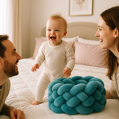 tour-de-lit-tresse-moment-de-complicité-bebe-parents